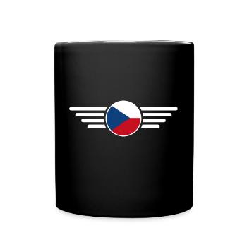 Tschechien Stil Design T-Shirt - Tasse einfarbig - Schwarz - Vorne