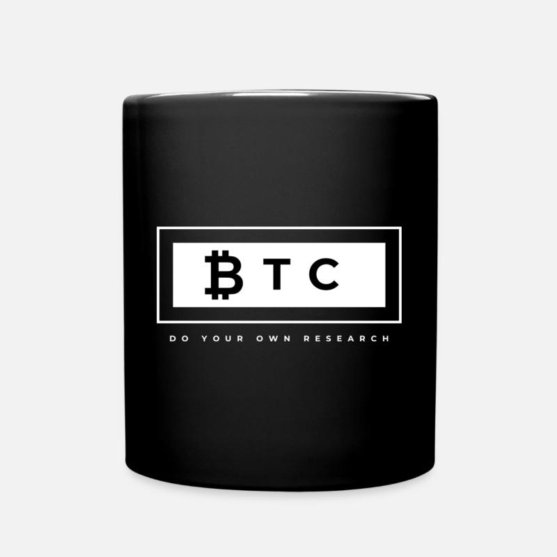 BTC DYOR LOGO - Mug uni - noir