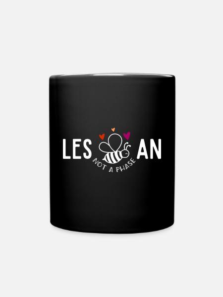 Les Bee An,Lesbischer lustiger Stolz - Tasse einfarbig - Schwarz