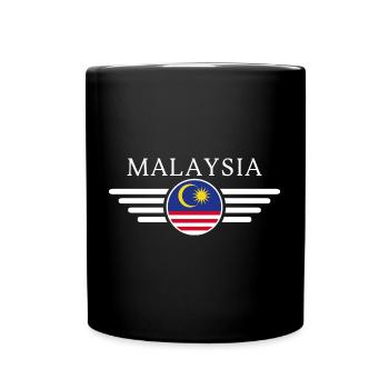 Malaysia Stil Design T-Shirt - Tasse einfarbig - Schwarz - Vorne