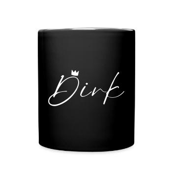 Dirk Name König T-Shirt Geschenk Männer - Tasse einfarbig - Schwarz - Vorne