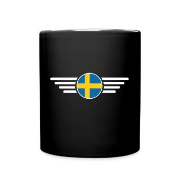 T-shirt design de style suédois - Mug uni - noir - Devant