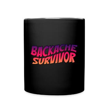 Survivant du mal de dos 4 - Mug uni - noir - Devant