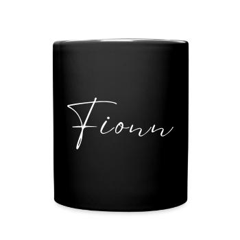 Fionn Name T-Shirt Gift for Men - Full Colour Mug - black - Front