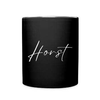 Horst Name T-Shirt Gift for Men - Full Colour Mug - black - Front