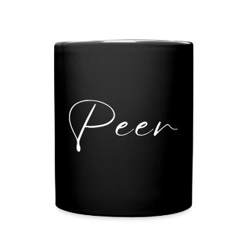 Peer Name T-Shirt Geschenk Für Männer - Tasse einfarbig - Schwarz - Vorne