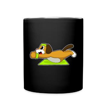 Dog Abdominal Training Bodybuilding - Full Colour Mug - black - Front