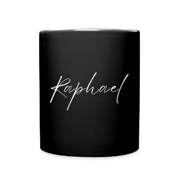 Raphael Name T-Shirt Geschenk Für Männer - Tasse einfarbig - Schwarz - Vorne
