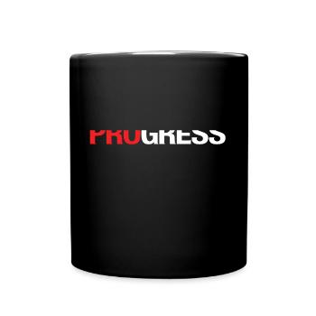 PROGRESS - Tasse einfarbig - Schwarz - Vorne