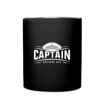 Captain Captain - Fête des pères de papa génial - Mug uni - noir - Devant
