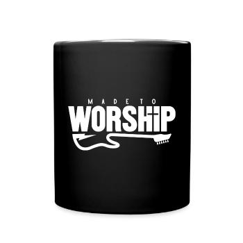 Inspiring guitar motifs for music - Full Colour Mug - black - Front