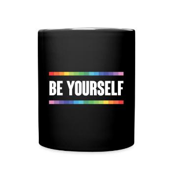 LGBTQ Pride Month - Be Yourself - Full Colour Mug - black - Front