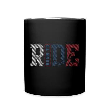 Route Rider Striped Panels - Full Colour Mug - black - Front
