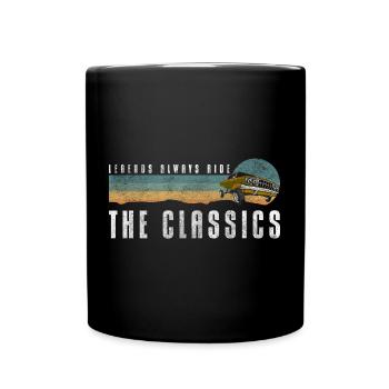 Auto Klassisch Motor Legende - Tasse einfarbig - Schwarz - Vorne