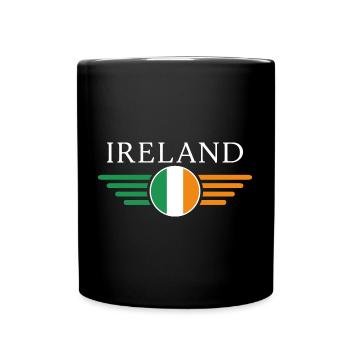 I Love Ireland Elegance Style Design T-Shirt - Mug uni - noir - Devant
