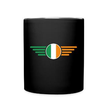 I Love Ireland Elegance Style Design T-Shirt - Mug uni - noir - Devant