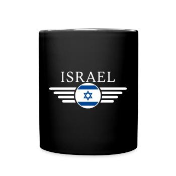 I Love Israel Elegance Style Design T-Shirt - Full Colour Mug - black - Front