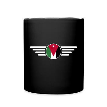 Ich liebe Jordanien, Stil Design T-Shirt - Tasse einfarbig - Schwarz - Vorne