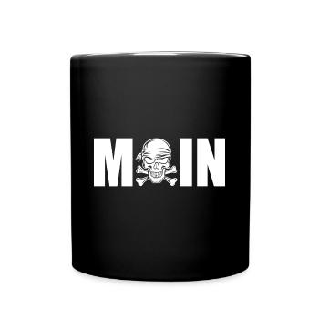 MOIN TOTENKOPF Welcome Northern Germany - Full Colour Mug - black - Front