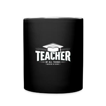 Teacher Teacher School Profession - Full Colour Mug - black - Front