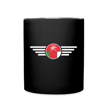 Ich liebe Oman, Eleganz Stil Design T-Shirt - Tasse einfarbig - Schwarz - Vorne