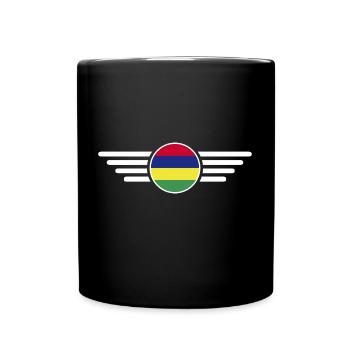 I Love Mauritius, T-Shirt Design Style Élégance - Mug uni - noir - Devant
