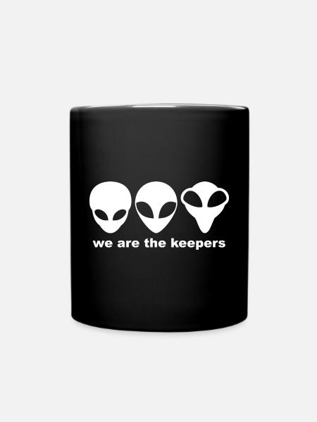 Grey Aliens are the keepers. - Full Colour Mug - black