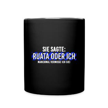 Ruata Rutenfest Ravensburg - Tasse einfarbig - Schwarz - Vorne