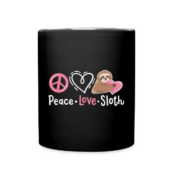 Faultier Liebhaber - Tasse einfarbig - Schwarz - Vorne