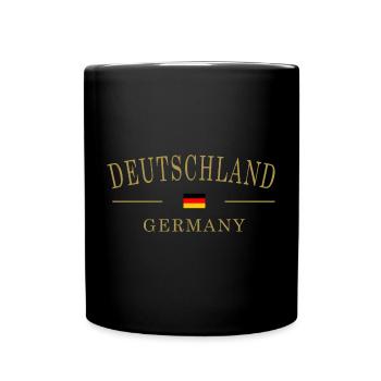 DEUTSCHLAND GERMANY FLAG COLOR - Mug uni - noir - Devant