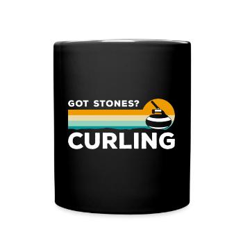 Curler Winter Sports Players Team - Full Colour Mug - black - Front