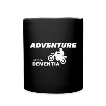 MOTORCYCLE ADVENTURE - Full Colour Mug - black - Front
