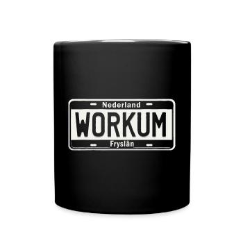 T-shirt Workum, Friesland, Holland, Ijsselmeer - Tasse einfarbig - Schwarz - Vorne