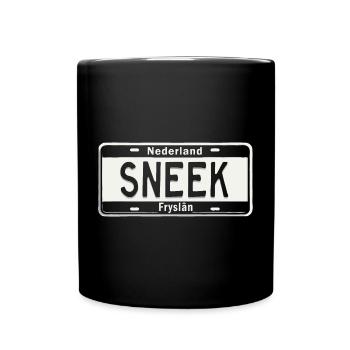 T-Shirt Sneek Hoodie Ijsselmeer Holland - Tasse einfarbig - Schwarz - Vorne