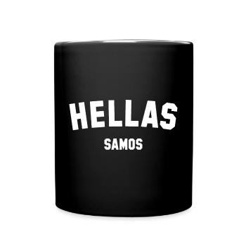 HELLAS SAMOS Griechenland - Tasse einfarbig - Schwarz - Vorne