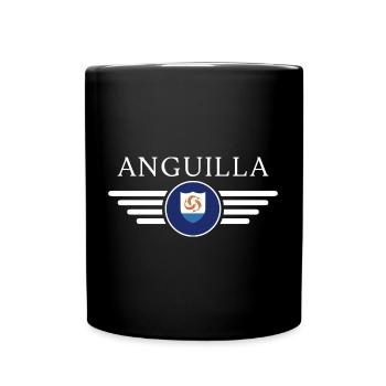Ich liebe Anguilla, Eleganz Stil Design T-Shirt - Tasse einfarbig - Schwarz - Vorne