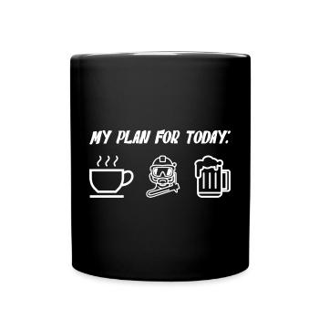 My Plan For Today - Full Colour Mug - black - Front