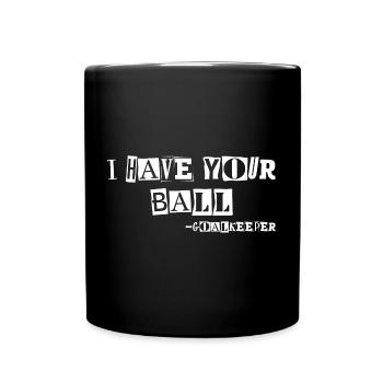 Gardien de but de football Ransom Note - Mug uni - noir - Devant