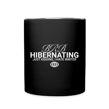 Winter Go Away Summer Lover - Tasse einfarbig - Schwarz - Vorne