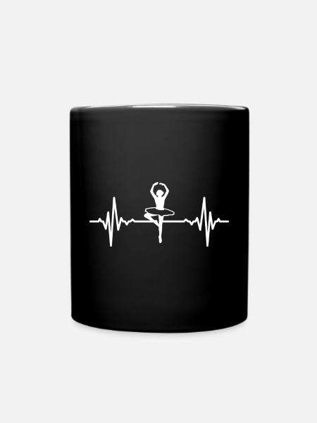 Battement de cœur de ballerine - Mug uni - noir