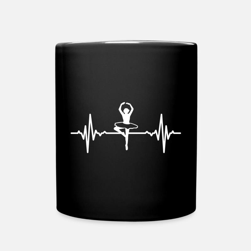 Battement de cœur de ballerine - Mug uni - noir