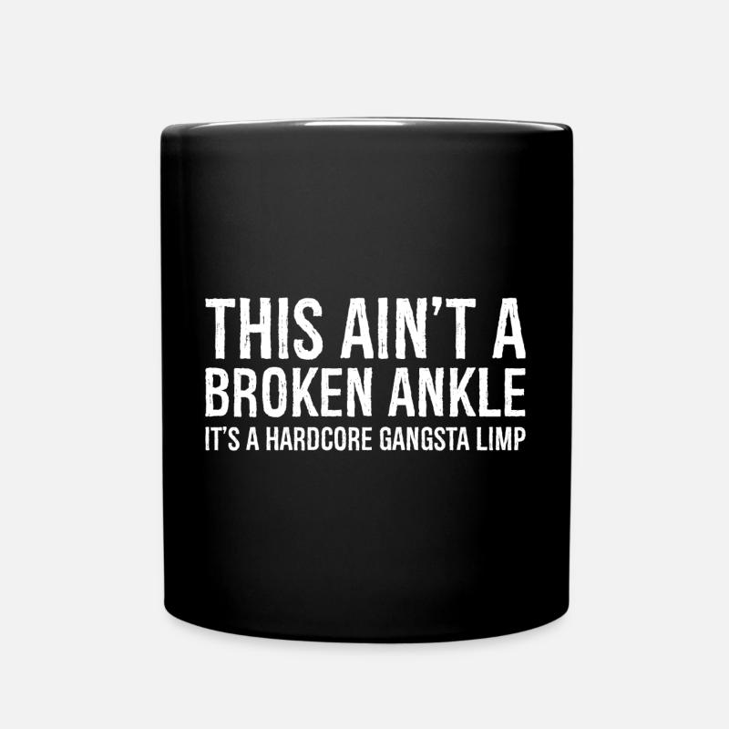 Drôle de blessure à la cheville cassée - Mug uni - noir