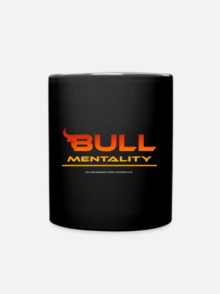 Crypto Bull Mentality Bitcoin - Tasse einfarbig - Schwarz