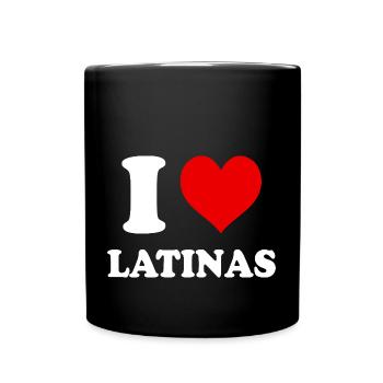 J’aime les latinas Funny Heart Party Funny - Mug uni - noir - Devant