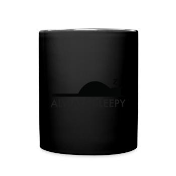 Always sleepy - Full Colour Mug - black - Front