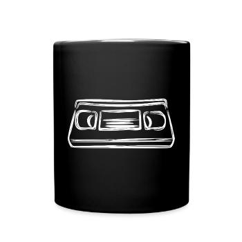 Video Cassette - Full Colour Mug - black - Front