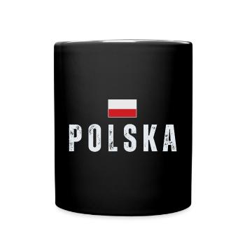 Polish flag, Polish pride - Full Colour Mug - black - Front