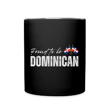 Fier dominicain - Mug uni - noir - Devant