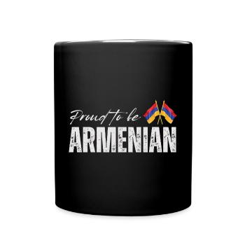Arménien fier, j’adore l’Arménie - Mug uni - noir - Devant