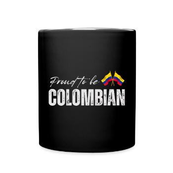 Proud Colombian, I love Colombia - Full Colour Mug - black - Front